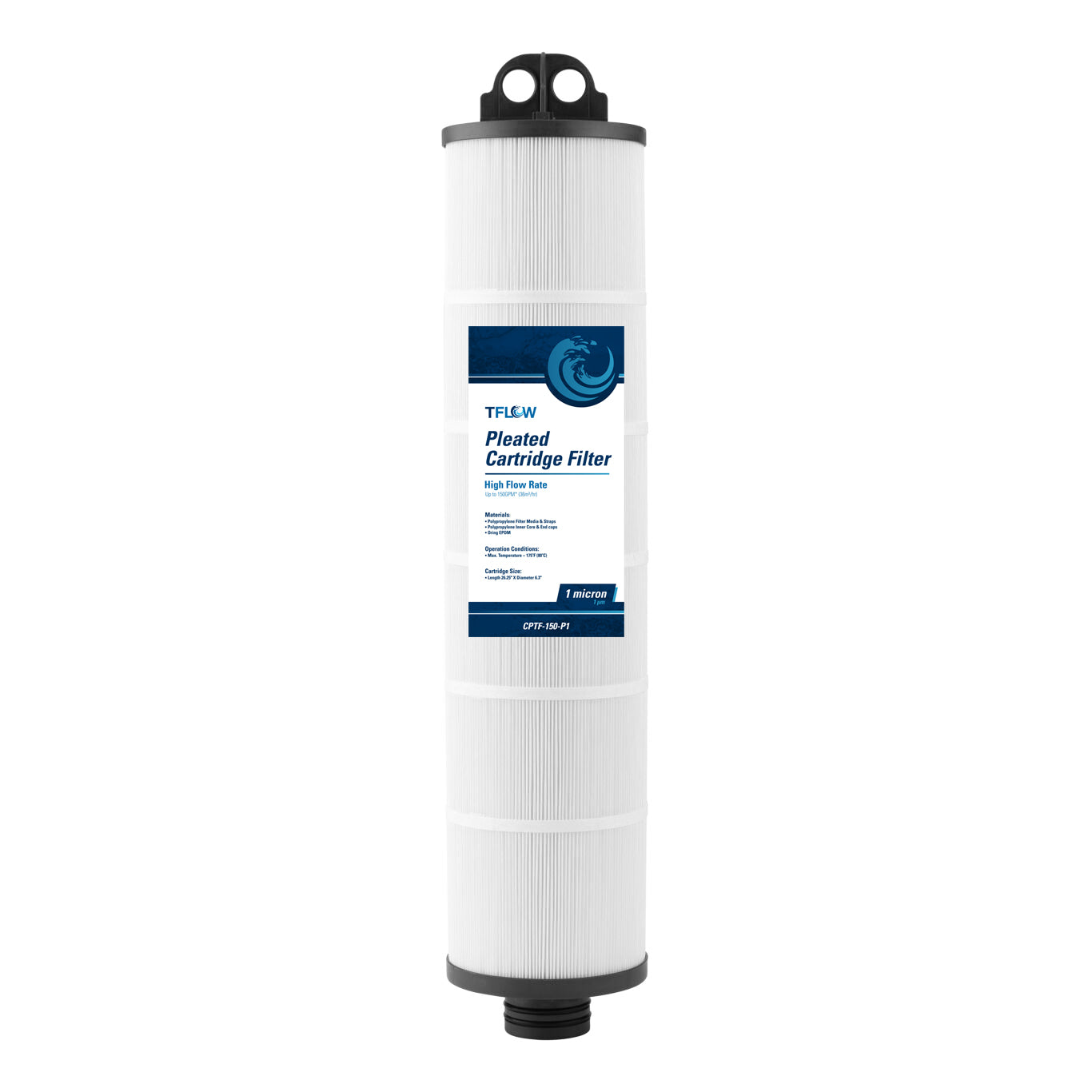 Cartucho Plisado de Alto Flujo - 6.33" X 26.25" - 1 Micras - TFLOW