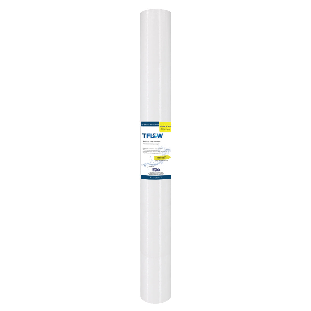 Paquete de Cartuchos Polyspun para Sedimento - 40" X 2.5" - 1 Micra - TFLOW