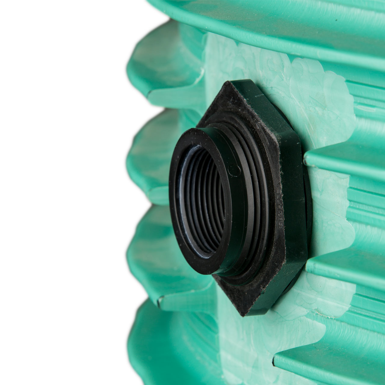 Conector para Montaje de Tanque - Tipo Brida (Blukhead) - Polipropileno Reforzado - Doble Rosca - NORWESCO