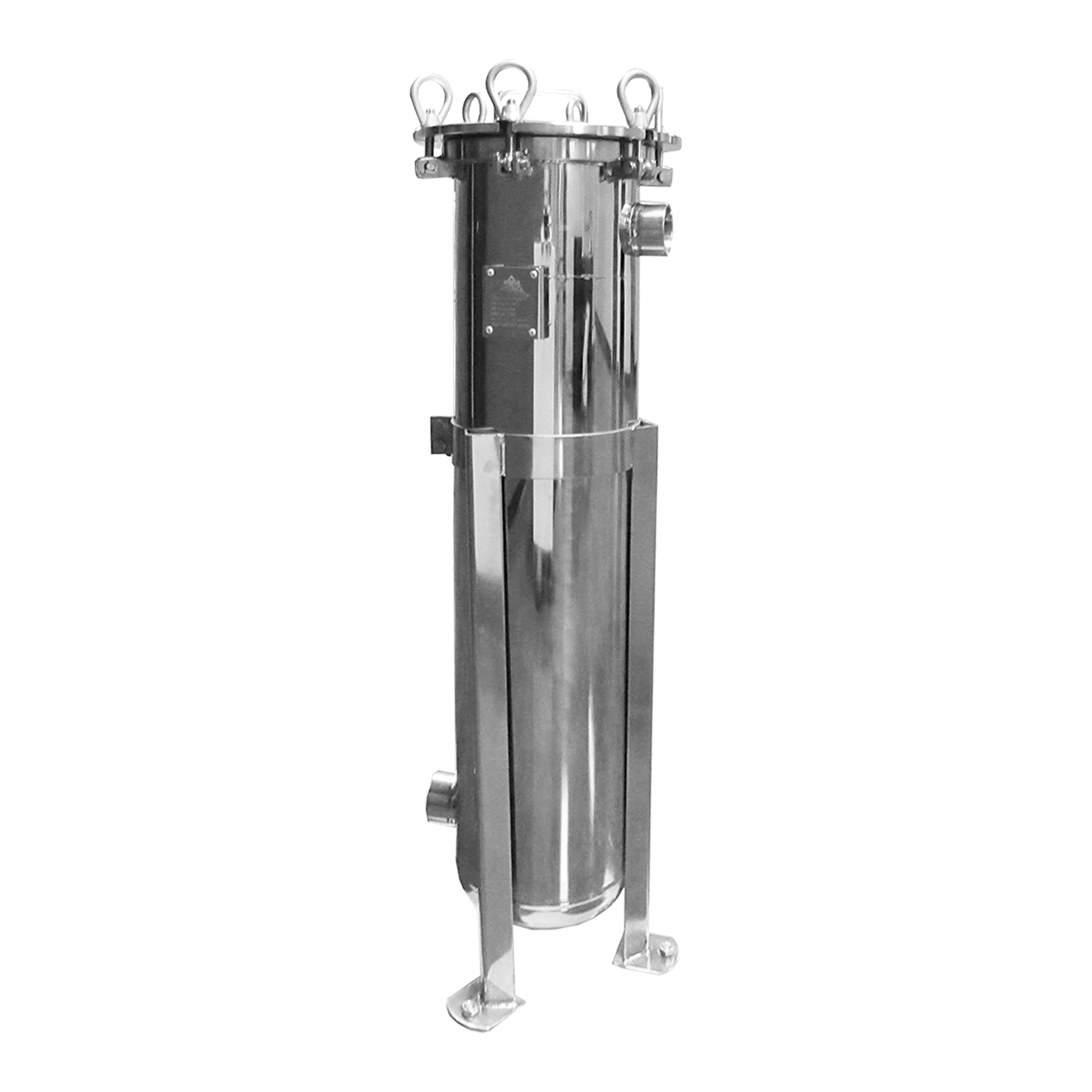 Portafiltro Bolsa de Acero Inoxidable - 37.5" x 8" - Cierre Tipo Perno - TFLOW