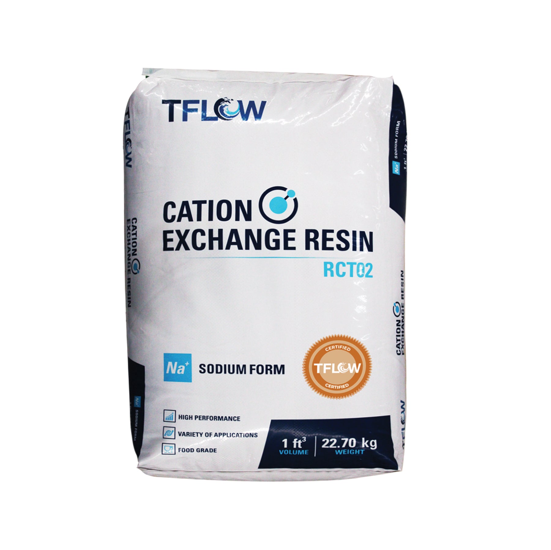 Resina Catiónica - 1 pie³ - Forma Iónica: Na+ - TFLOW