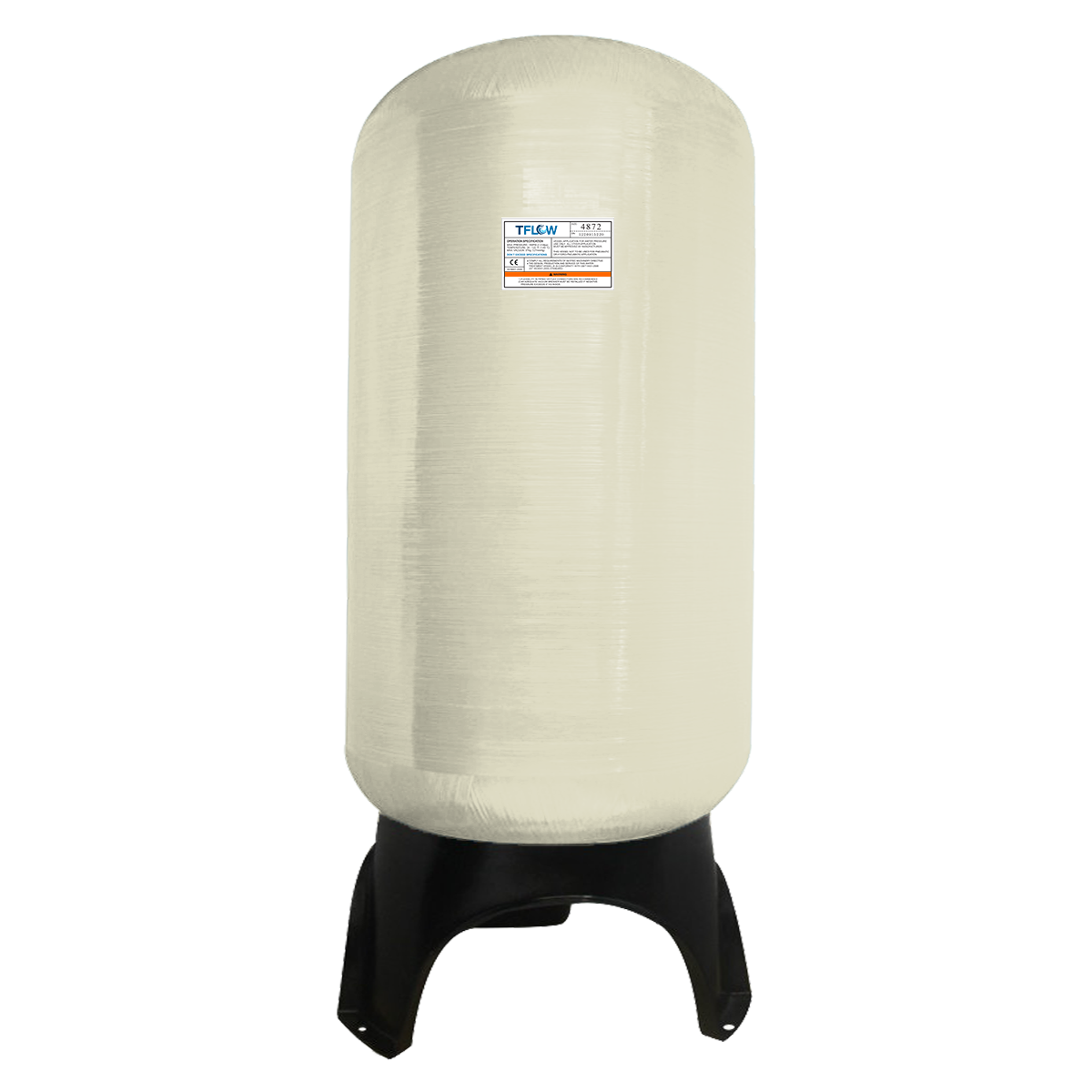 Tanque para Filtro - 48" x 72" - 62 ft³ - Fibra de Vidrio - 6" NPT - TFLOW