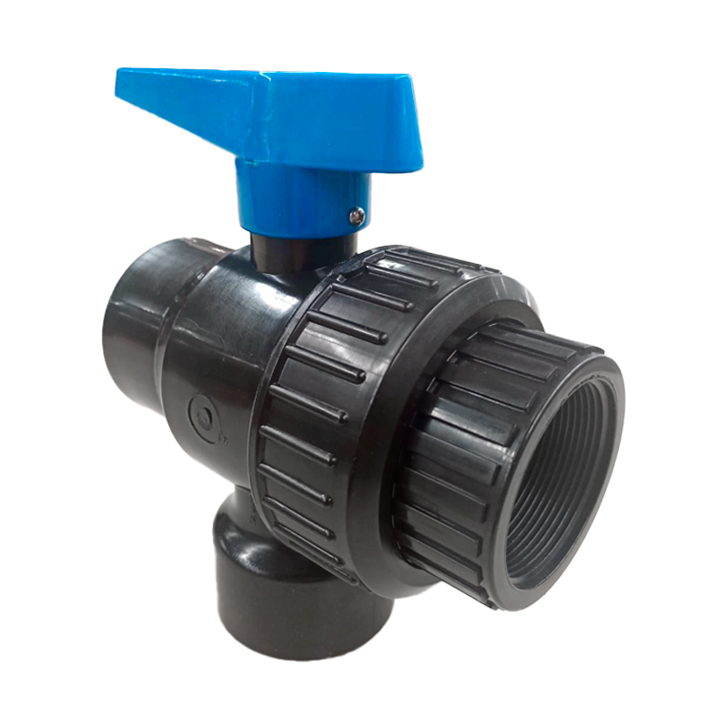 Válvula de 3 Vías - Multi-puertos - Polipropileno Reforzado - NORWESCO