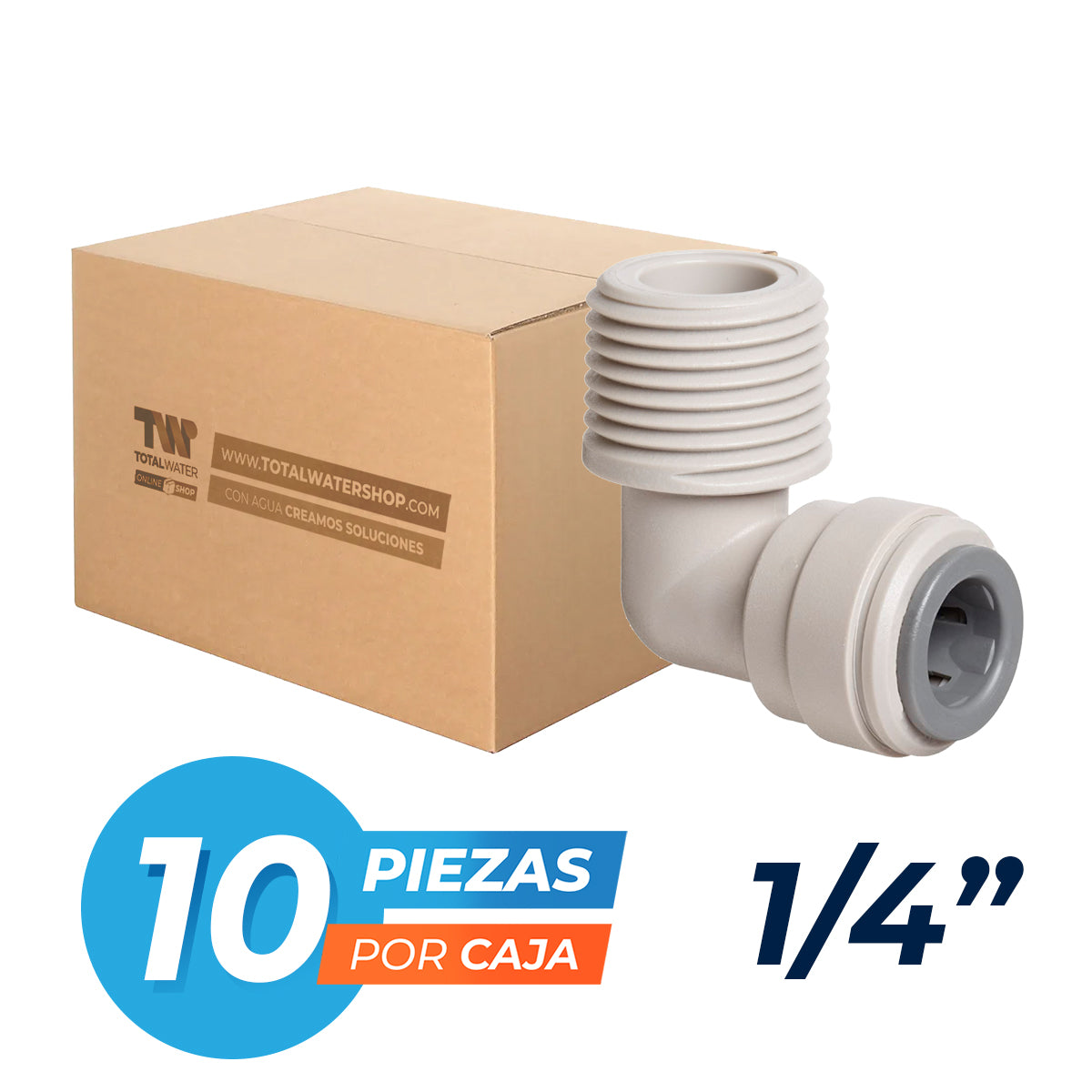 Paquete de Conexión Rápida Codo Calle (Rosca ↑→ Manguera) - TFLOW