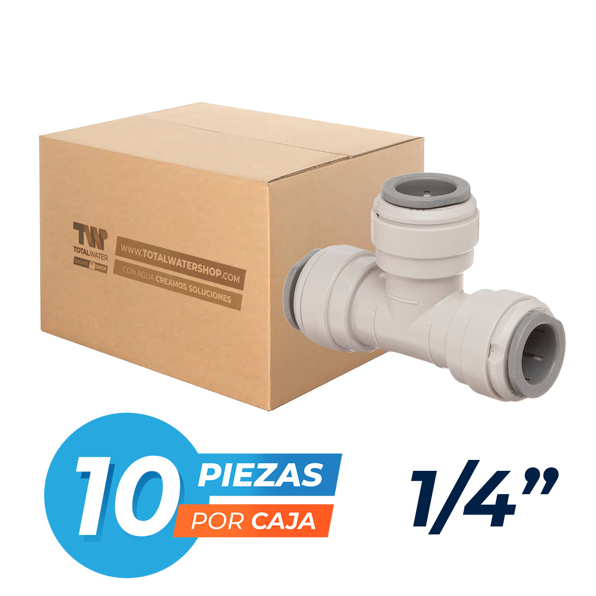 Paquete de Conexión Rápida Tipo Tee (Manguera ←↑→ Manguera) - TFLOW