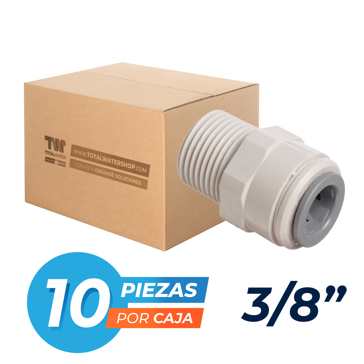 Paquete de Conexión Rápida con Rosca Macho (NPT → Manguera) - TFLOW