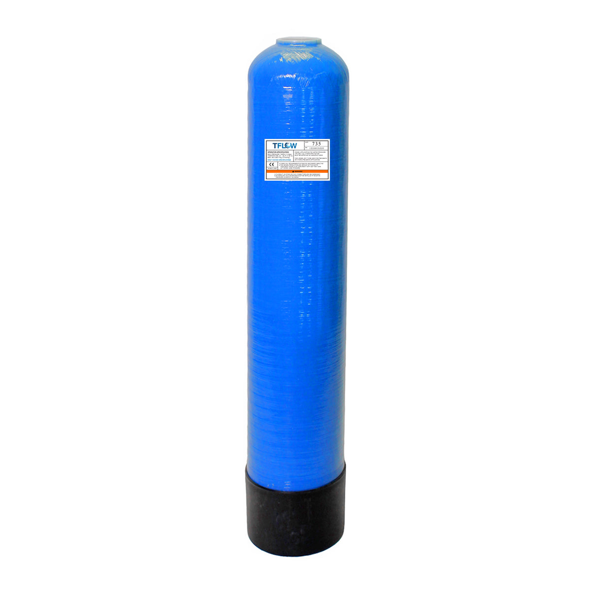 Tanque para Filtro - 7" x 35" - 0.7 ft³ - Fibra de Vidrio - 2.5" NPT - TFLOW