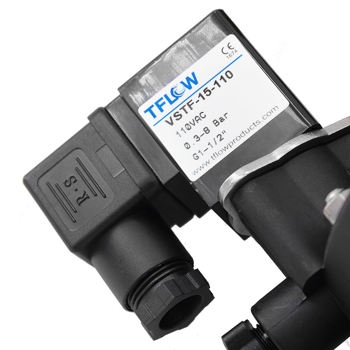 Válvula Solenoide Normalmente Cerrada - 1.5" Ent./Sal. - 110V - TFLOW