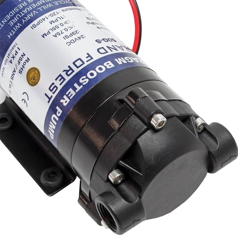 Bomba para Ósmosis Inversa - Diafragma de Demanda Automática - 29 PSI - 50 GPD / 100 GPD