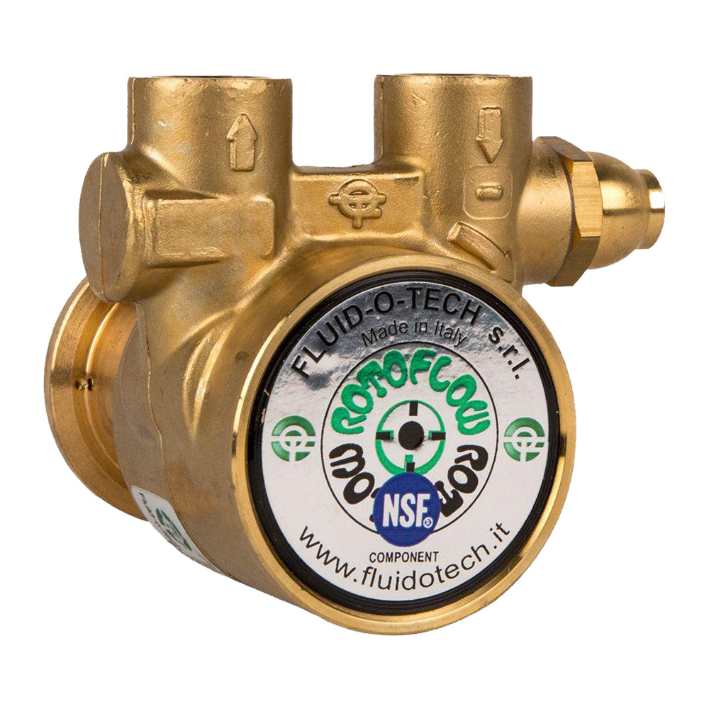 Bomba Rotativa de Bronce - 140 GPH - Conexión FPT de 3/8" - Fluid-O-Tech