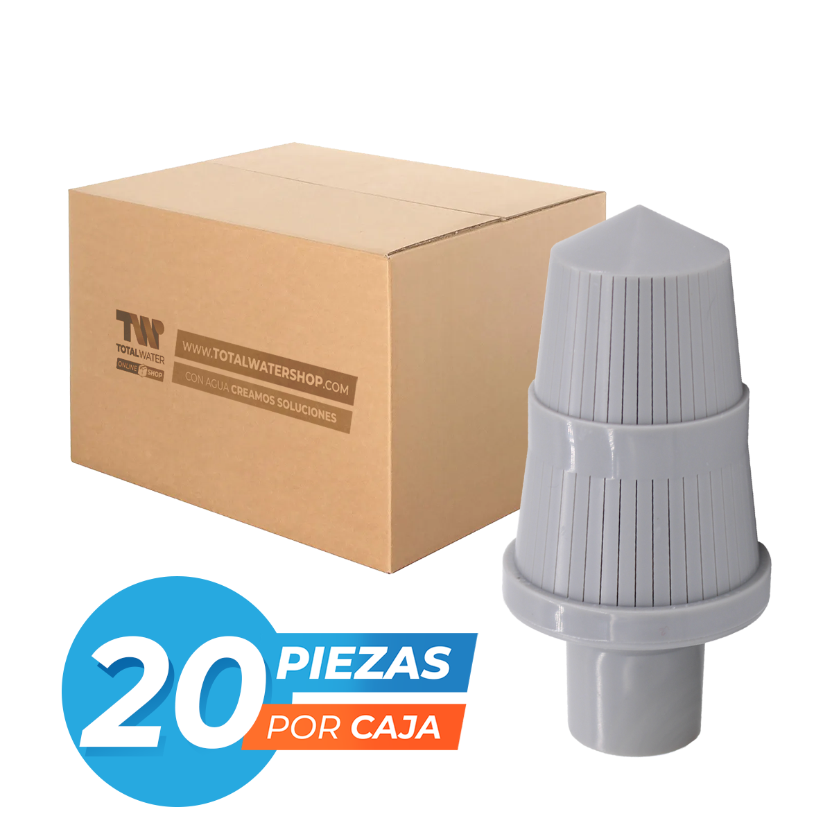 Distribuidor para Tanque - Paquete con 20 piezas - Conexión de 3/4" - TFLOW