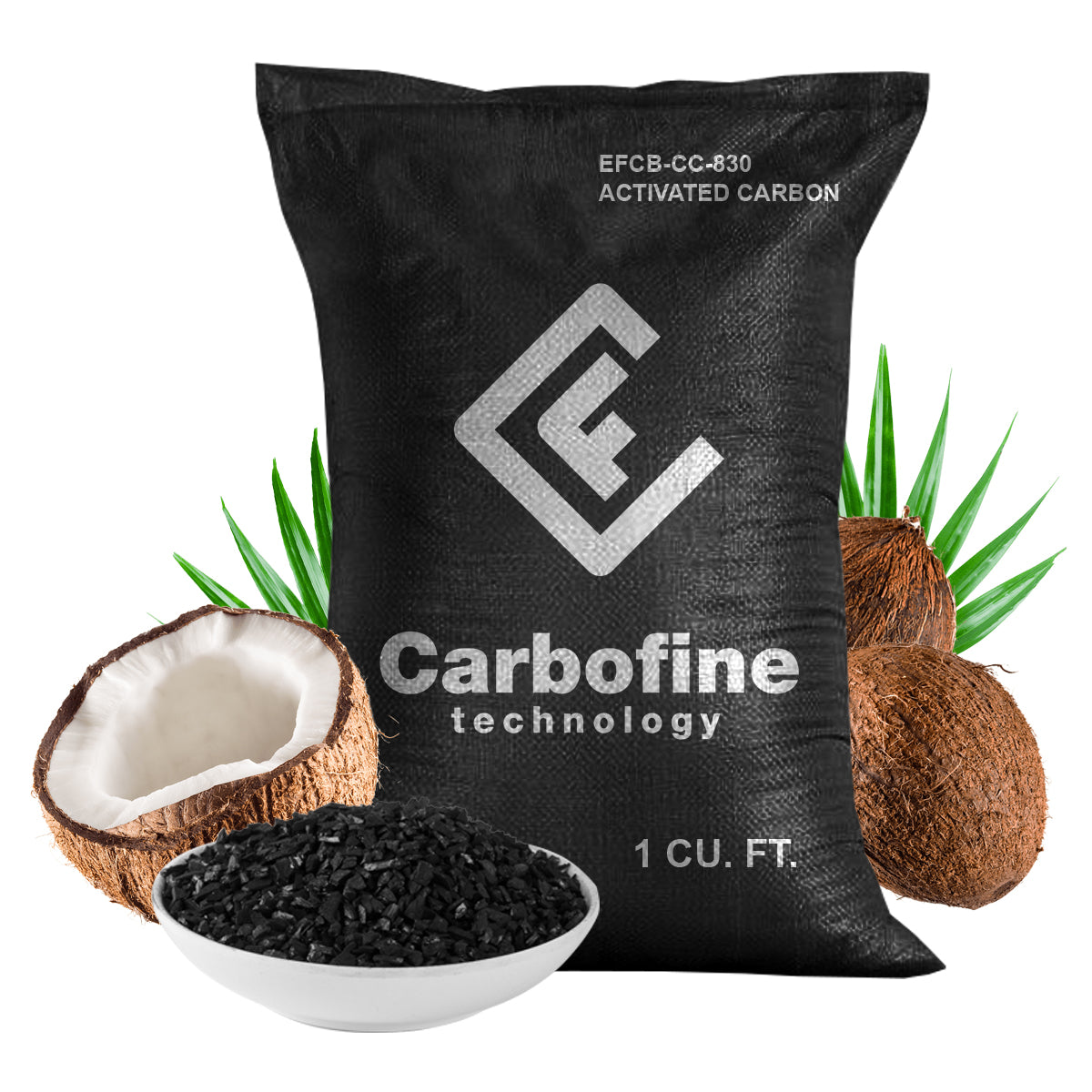 Carbón Activado Cáscara de Coco - Saco con 12.5 Kg - CARBOFINE