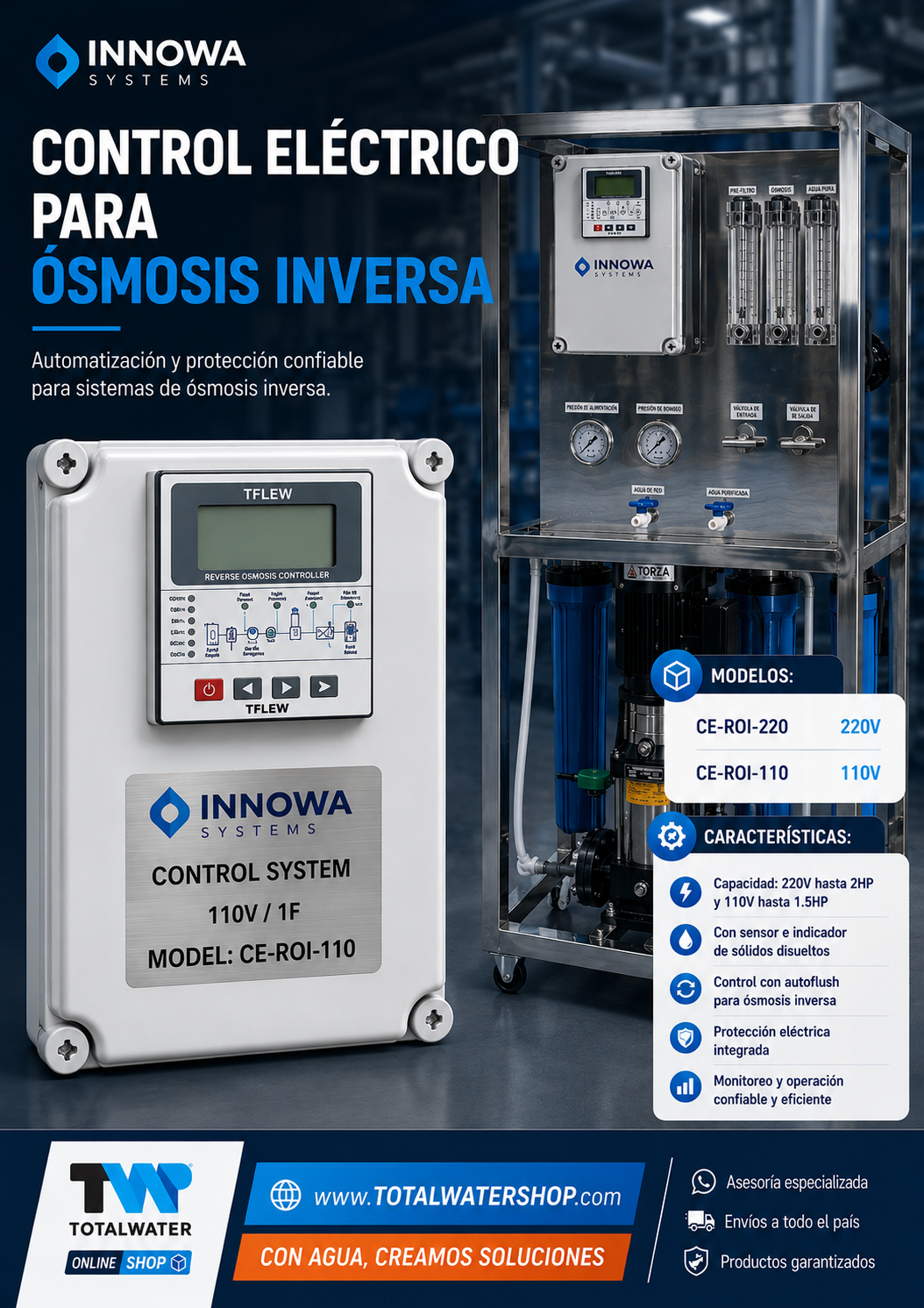Control Eléctrico para Osmosis Inversa- INNOWA