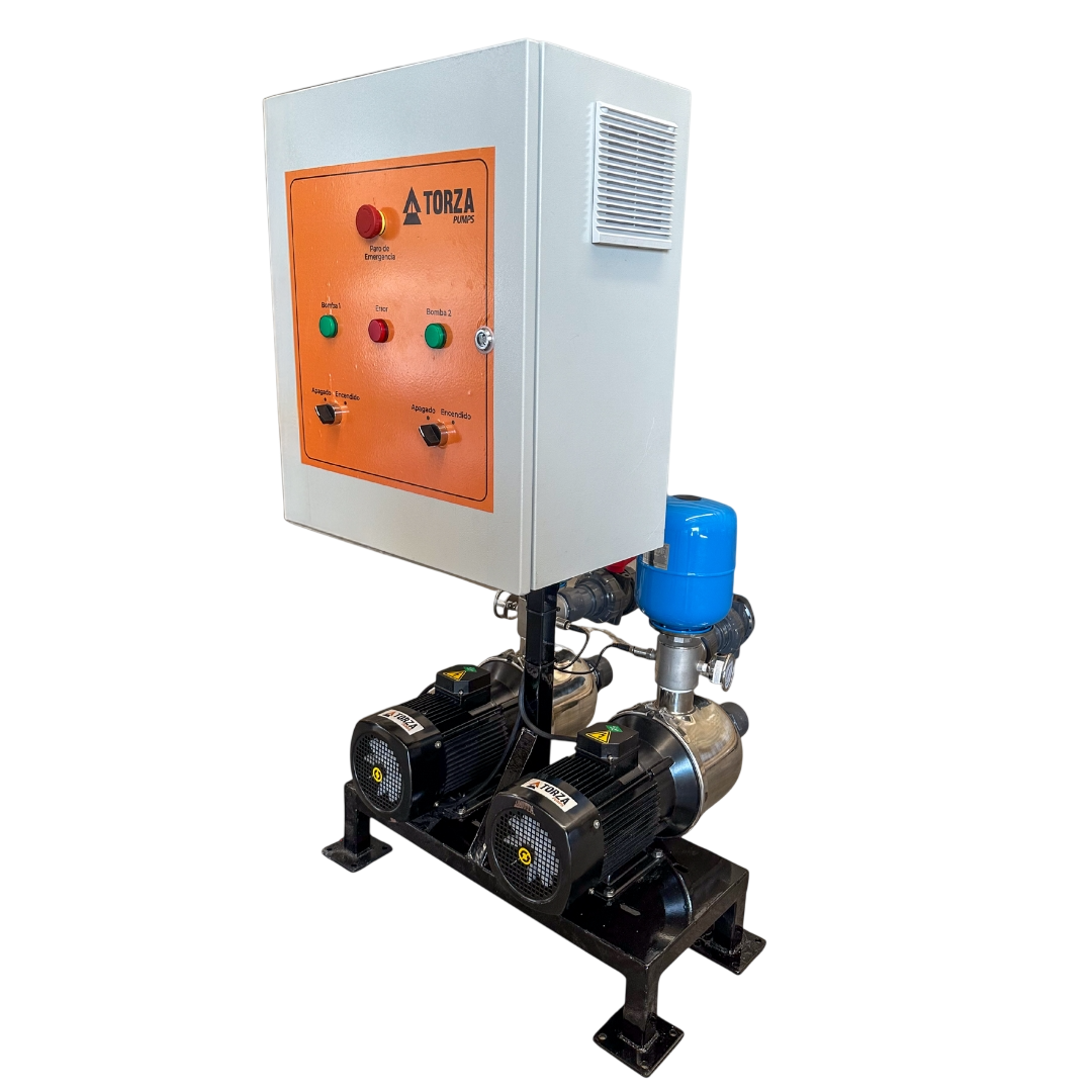 Sistema de presión constante duplex de 3 HP