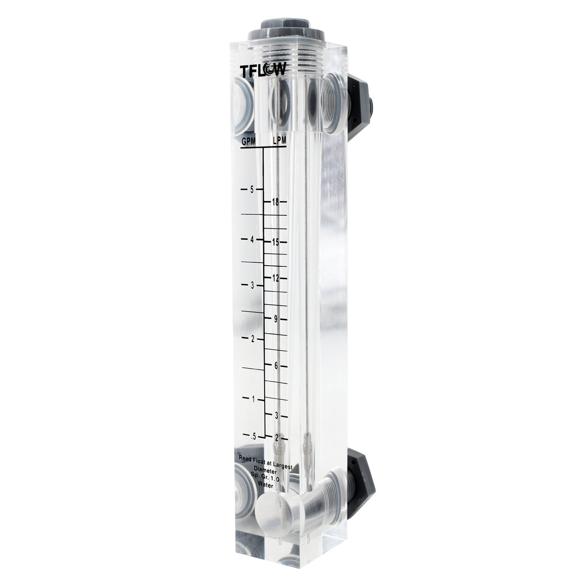 Flujómetro para Panel - 0.5 - 5 GPM de Rango - TFLOW