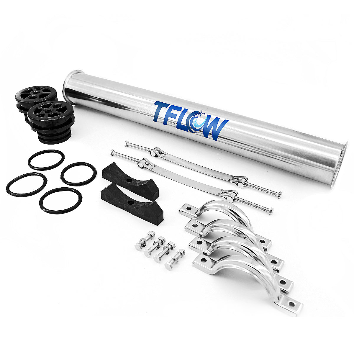 Portamembrana de Acero Inox. 4" X 21" TFLOW