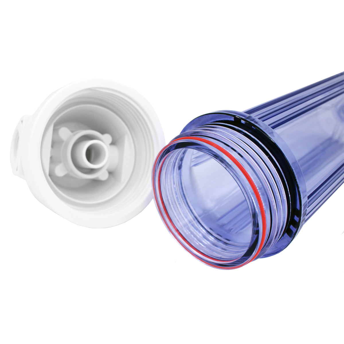 Portacartucho Transparente para Filtros 10" X 2.5" - Entrada 3/4" - TFLOW